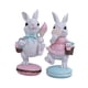 thumbnail image 4 of 2 figuras de conejo de Pascua, bonitas estatuas de conejo, decoración de Pascua, esculturas de animales para estantes, dormitorios y festivales., 4 of 8