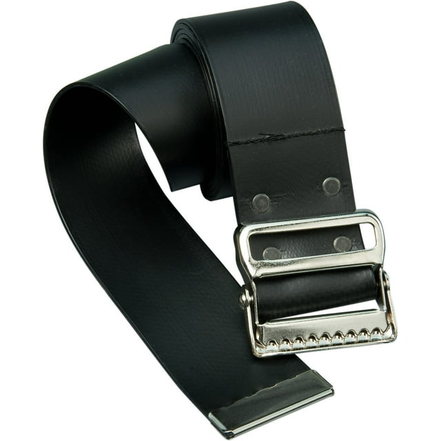 Gait Belt and Transfer Belt - VINYL GAIT BELT (54", VINYL-BLACK)
