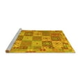 thumbnail image 2 of Ahgly Company Machine Washable Indoor Round Southwestern Yellow Country Area Rugs, 6' Round, 2 of 4