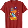 thumbnail image 1 of Cute Funky Hipster Space Dragon with Headset and Eye Glasses T-Shirt, 1 of 1