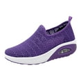 thumbnail image 6 of Mepaouo Walking Shoes for Women Air Cushion Slip on Sneakers Breathable Mesh Platform Sock Shoes, 6 of 7
