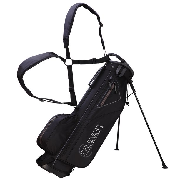 Ram Golf Lightweight Stand Carry/Sunday Bag Black/Grey