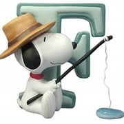 Peanuts Snoopy Letter F Collectible Westland Giftware Figurine #8576