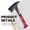 RED, variant on Heavy-Duty Camping Hammer with Tent Stake Remover – Forged Steel Construction, Blue Non-Slip TPR Handle, Durable Carbon Steel Head for Outdoor Adventures