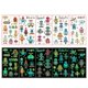 thumbnail image 2 of Sheets Lovely Luminous Body Stickers Children Waterproof Temporary Cartoon Tattoos Sticker for Surprise Animal Fillers P31B heqiyong LED, 2 of 2