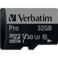Verbatim 32GB Pro 600X microSDHC Memory Card with Adapter, UHSI U3