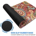 thumbnail image 6 of Long Mouse Pads for Desk,Red Pioneer Flower and Paisley Pattern Desk Mats on Top Of Desks, Desk Mouse Pad Extra Large with 3mm Non-Slip Base and Stitched Edge for Gaming,Office,Work,Home 47.3"x23.6", 6 of 6