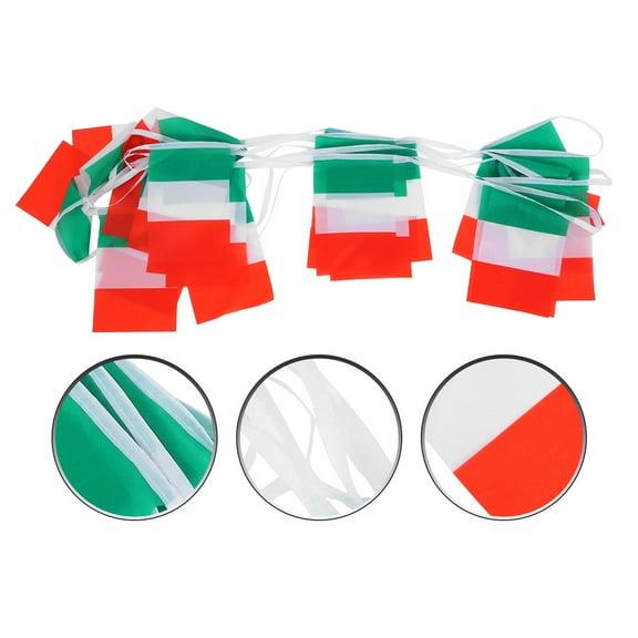 NICEXMAS Italy Hanging Flags Decorations Polyester 1Pack