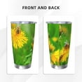 thumbnail image 3 of KLL Bees Pollinates A Yellow Dandelion Print 40oz Stainless Steel Insulated Car Cup with Spillproof Lid - Keep Your Drink Hot or Cold on the Go-Without Straw, 3 of 8