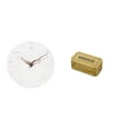 thumbnail image 1 of Reloj de pared silencioso y soporte para pañuelos de papel para el hogar, la cocina, la oficina, , el baño. Funda decorativa para papel, 1 of 8