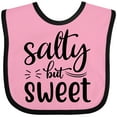 thumbnail image 3 of Inktastic Salty but Sweet Boys or Girls Baby Bib, 3 of 4