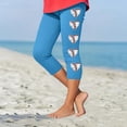 thumbnail image 2 of Fjofpr Leggings for Girls Size 6 Toddler Kids Fashion Baesball Print Summer Leisure Yoga Sports Frenum Cropped Pants Sky Blue 6 Years, 2 of 4