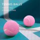thumbnail image 3 of Pink Tennis Balls 6pcs Pack - Wear-resistant Elastic Training Balls 66mm - Ladies Beginners Practice Tennis Balls, 3 of 5