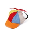 thumbnail image 2 of Billuyoard Sombrero de hélice para mascotas colorido lindo a prueba de sol transpirable ajustable verano al aire libre decorativo gorra de Suministros para perros Naranja METRO, 2 of 6
