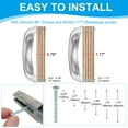 thumbnail image 4 of Uxcell 10 Pcs Drawer Cup Pulls 3" Hole Center Vintage Furniture Handles Knobs Silver, 4 of 7