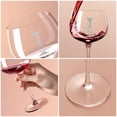 thumbnail image 4 of Copa de vino Astonlink con monograma de la A a la Z personalizada para mujer, 4 of 7