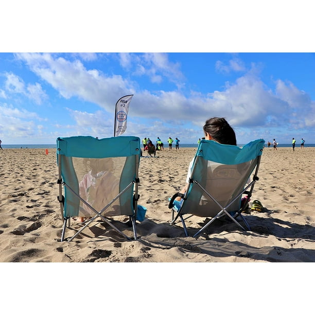 Chaise de plage Nice C, chaise de camping légère avec dossier haut en  maille, chaise portable robuste avec sac de transport pour camping,  barbecue, voyage, festival, pique-nique (lot de 1 bleu) 