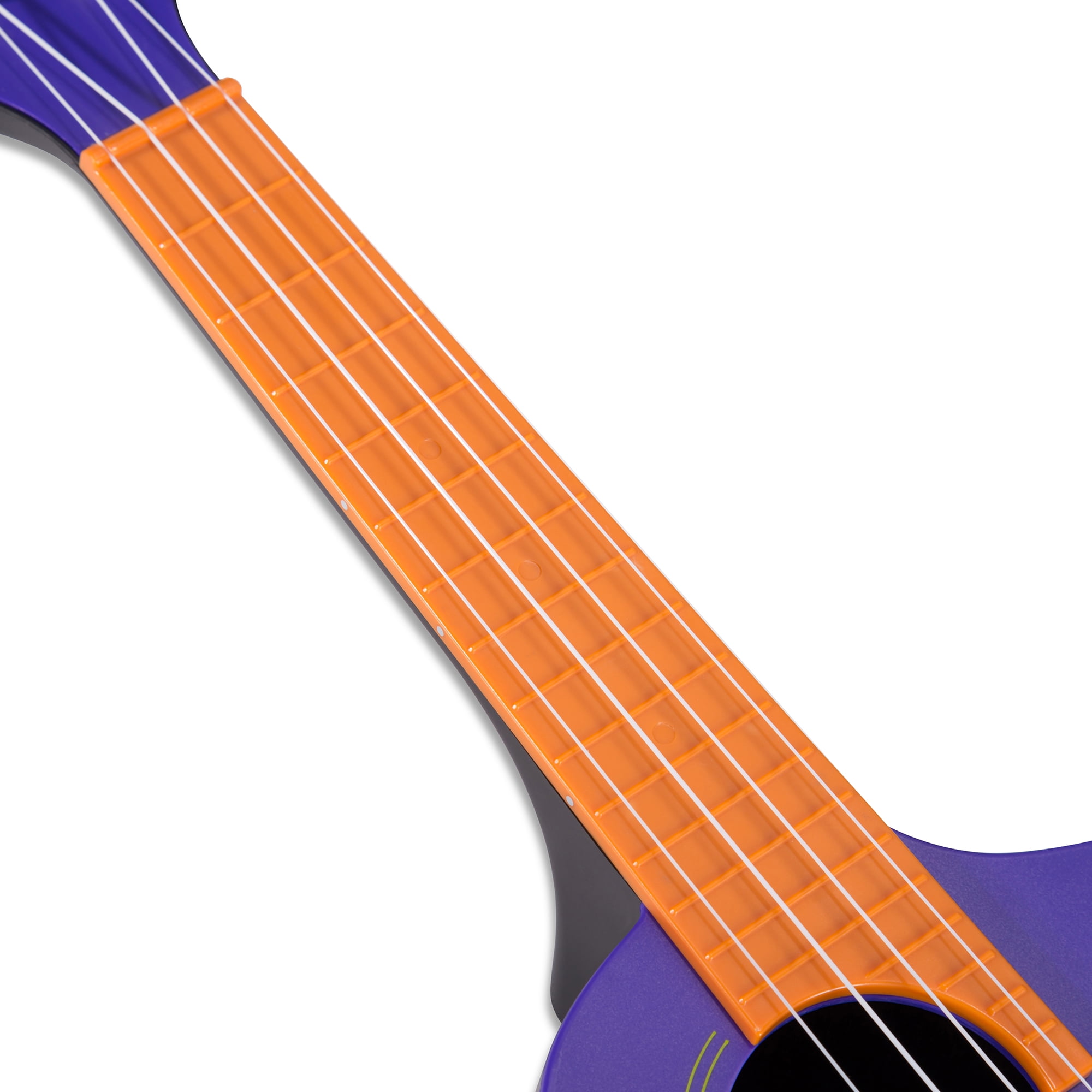 Bugs Gear Portable Outdoor Kid Friendly 18 Fret Soprano Aqulele Water Resistant Ukulele with Case, Purple