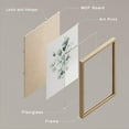 thumbnail image 4 of PixonSign Framed Canvas Print Wall Art Set - Tranquil Eucalyptus Watercolor Soft Green Botanical Posters - Set of 3 Nature Wilderness Plants Modern Arts Wall Décor for Living Room - 11"x14" Natural, 4 of 5