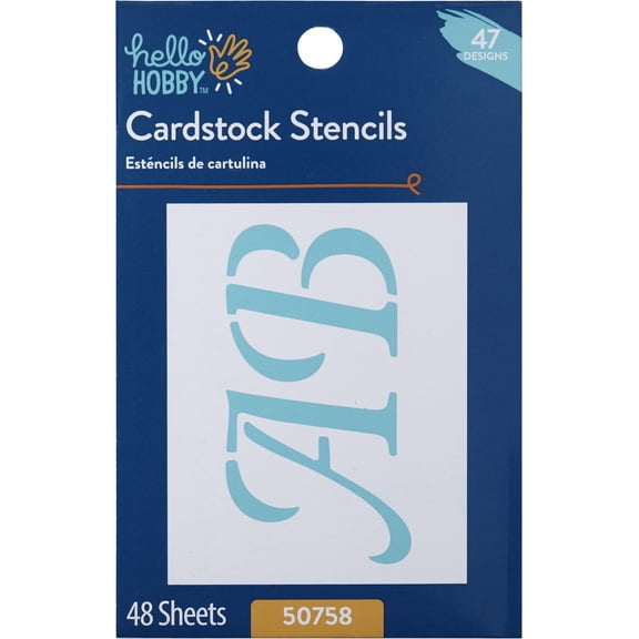 Hello Hobby Cardstock Stencil Set, 3.5" x 4.5", 48 Piece, Wedding Day