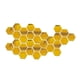 thumbnail image 1 of Adhesivo de pared acrílico con forma de espejo hexagonal - Adhesivos para sala de estar, entrada y pasillo Oro 80x70x40mm, 1 of 9