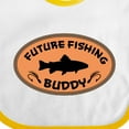 thumbnail image 4 of Inktastic Future Fishing Buddy Boys or Girls Baby Bib, 4 of 4