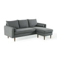 thumbnail image 1 of Modway Revive Upholstered Fabric Right or Left Sectional Sofa in Gray, 1 of 14