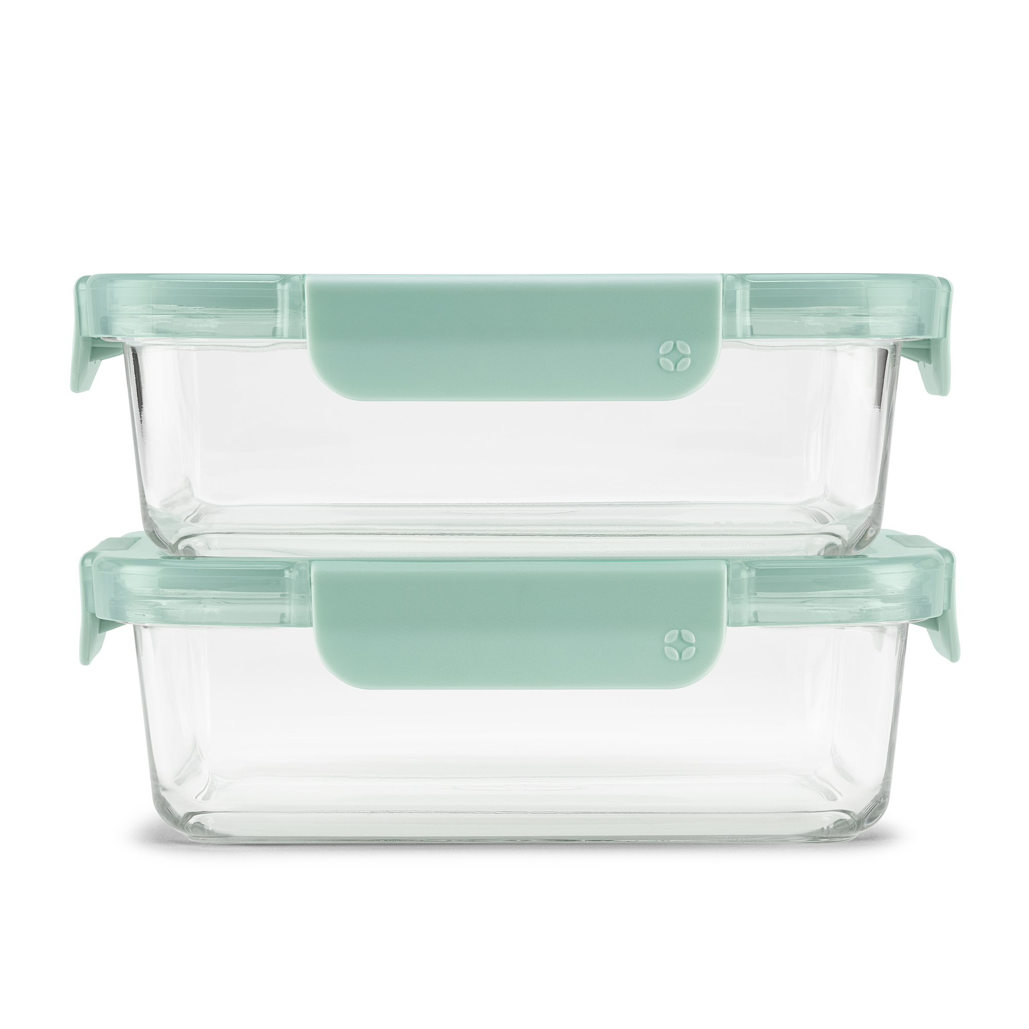 Ello Color Lock 3.4 Cup Glass Meal Prep Containers, 2-Pack photo 1