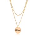 thumbnail image 1 of J Goodin N01364GV-V01 Chic Gold Engraved with Blessed Necklace, 1 of 1