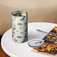 thumbnail image 3 of 20oz Coffee Tumblers Light Green Dinosaurs Volcanoes Pattern Stainless Steel Vacuum Insulated Travel Tumbler Coffee Cups Mug with Lid and Straw with Cleaning Brush for Cold & Hot Drinks, 3 of 5