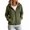 Army Green, variant on PBFRDSJ Women's Lightweight Rain Jacket Comfortable Stretch Hooded Zip Up Jacket with Pockets for Hiking Travel Outdoor Sizes S-2XL