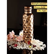 Diamond Cut Design Pure Copper Bottle