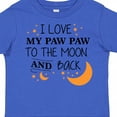 thumbnail image 4 of Inktastic I Love My Paw Paw to the Moon and Back Boys or Girls Toddler T-Shirt, 4 of 5