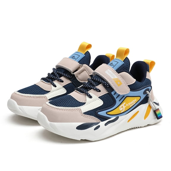 VUHXZWAF Boys Shoes Mesh Breathable Thick Sole Student Casual Tennis Running Kids Sneakers Size 12