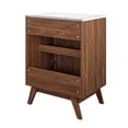 Modway Soma Bathroom Vanity, 36 Inch Single, Walnut White main image 0