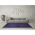 thumbnail image 3 of Ahgly Company Machine Washable Indoor Rectangle Persian Blue Traditional Area Rugs, 6' x 9', 3 of 4