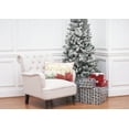 thumbnail image 3 of Poinsettia "Merry Christmas" Cotton Blend Accent Throw Pillow 14" x 22", 3 of 4