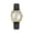 Black, variant on Caravelle Designed By Bulova Women's Leather Strap Crystal Watch