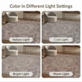 thumbnail image 7 of ODIKA 9'x12' Washable Area Rug Vintage Distressed Floral With Faded Medallion And Boho Motifs Mauve Flowing for Great Room, Indoor Concept, Large Living Low Pile, Flatwoven, 7 of 7