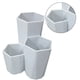 thumbnail image 2 of Naiovety Caja de maquillaje de almacenamiento de contenedor de cubo de contenedor de almacenamiento de pluma de cepillo cosmético de 3 capas Almacenamiento y organización del hogar Gris, 2 of 6
