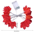 thumbnail image 2 of Lighted Fall Garland – 9.8ft LED Thanksgiving Decorations Halloween String Lights Friendsgiving Autumn Garland for Home Indoor & Outdoor Without Battery, 2 of 3