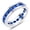 19 Sapphires, variant on Mens Eternity Wedding Band 19 Emerald Cut Gemstone 925 Sterling Silver Emerald Promise Ring Size 9