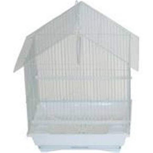 YML Group A1114MWHT 11 x 9 x 16 Po Maison Top Style Petite Perruche Cage&44; Blanc