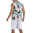 thumbnail image 2 of Naloa Butterfly Basketball Jersey Reversible Men's Mesh Athletic Sports Shirts Training Practice S-4XLX-Large, 2 of 6
