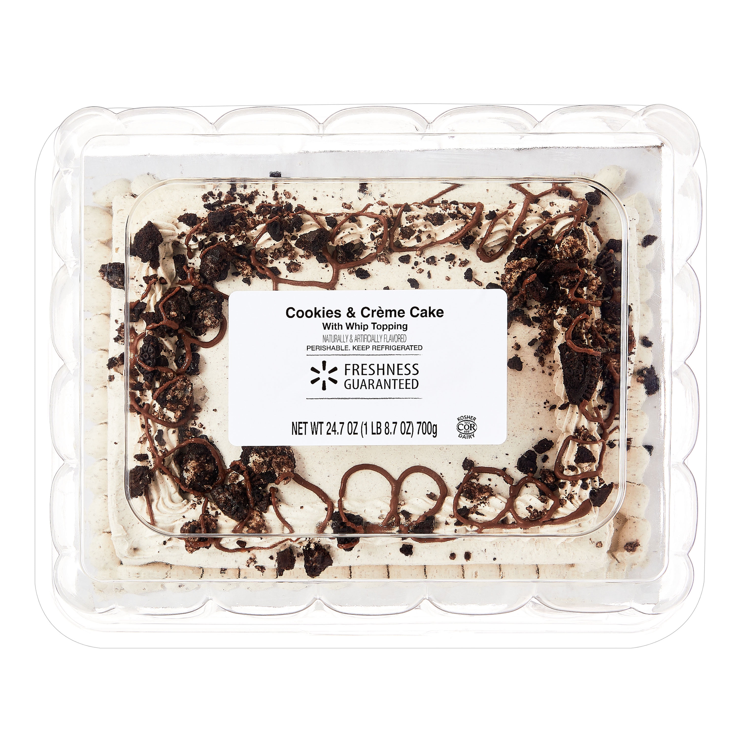 Freshness Guaranteed Cookies & Creme Cake, Whipped Topping, 24.7 oz