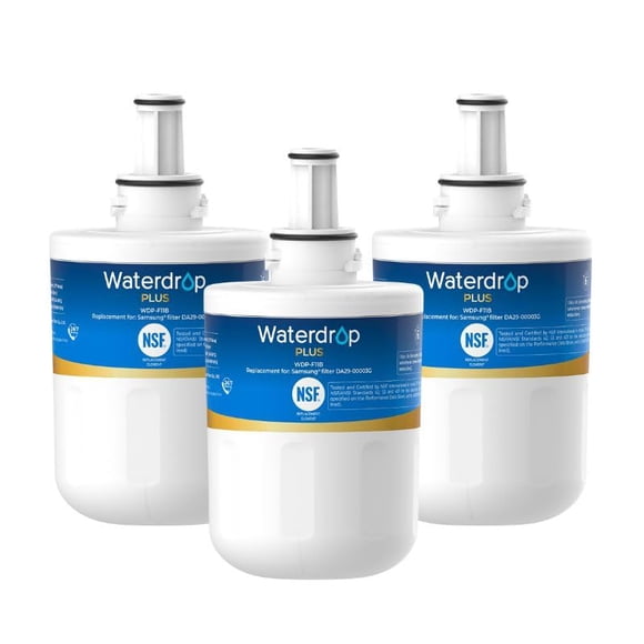 Waterdrop Plus DA29-00003G NSF 401 Refrigerator Water Filter, Replacement for Samsung DA29-00003B, DA29-00003A, Aqua-Pure Plus, HAFCU1, RFG237AARS, R