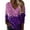 Pink, variant on Sequin Tops for Women Trendy Sparkly V Neck Sweatshirt Long Sleeve Printed Loose Pullover Dark Blue