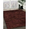 thumbnail image 3 of Ahgly Company Machine Washable Indoor Square Abstract Vermilion Red Area Rugs, 4' Square, 3 of 7