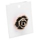 thumbnail image 3 of Broches de flores para mujer, broche de flores con diamantes de imitación, broche de flores de boda, broche de flores negro, compacto y ligero, 3 of 8