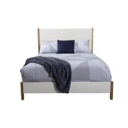 Alpine Furniture Madelyn Queen Wood Panel Bed in White